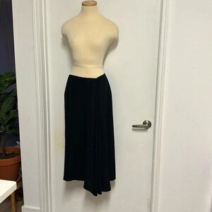 The row classic asymmetric slightly pleated a line midi skirt